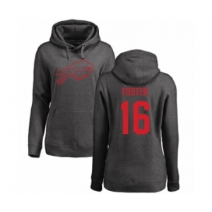 NFL Women's Nike Buffalo Bills #16 Robert Foster Ash One Color Pullover Hoodie