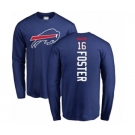 NFL Nike Buffalo Bills #16 Robert Foster Royal Blue Backer Long Sleeve T-Shirt