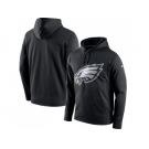 Men Philadelphia Eagles Nike Black Circuit Logo Essential Performance Pullover Hoodie