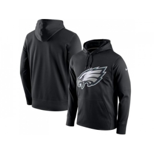 Men Philadelphia Eagles Nike Black Circuit Logo Essential Performance Pullover Hoodie