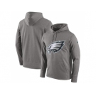 Men Philadelphia Eagles Nike Heathered Gray Performance Circuit Logo Essential Hoodie