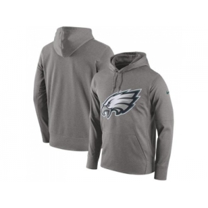 Men Philadelphia Eagles Nike Heathered Gray Performance Circuit Logo Essential Hoodie