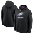 Men's Philadelphia Eagles  2024 NFL Crucial Catch Club Black Performance Pullover Hoodie