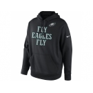 Men's Philadelphia Eagles Nike Black Fly Eagles Fly Pullover Hoodie