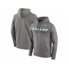 Men's Philadelphia Eagles Nike Gray Sideline Circuit Pullover Performance Hoodie