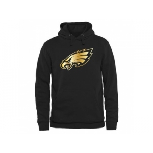 Men's Philadelphia Eagles Pro Line Black Gold Collection Pullover Hoodie