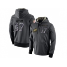 NFL Men's Nike Philadelphia Eagles #17 Alshon Jeffery Stitched Black Anthracite Salute to Service Player Performance Hoodie