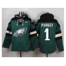 Nike Philadelphia Eagles #1 Cody Parkey Midnight Green Player Pullover Hoodie