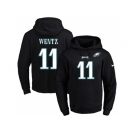 Nike Philadelphia Eagles #11 Carson Wentz Black Name & Number Pullover NFL Hoodie