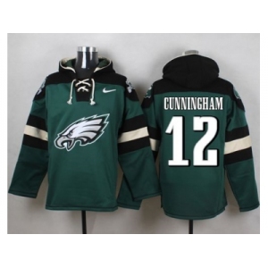 Nike Philadelphia Eagles #12 Randall Cunningham Green Player Pullover Hoodie