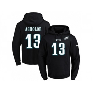 Nike Philadelphia Eagles #13 Nelson Agholor Black Name & Number Pullover NFL Hoodie