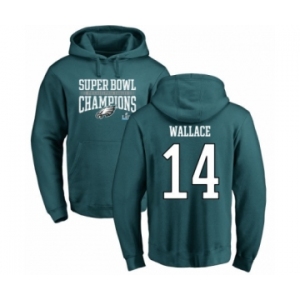 Nike Philadelphia Eagles #14 Mike Wallace Green Super Bowl LII Champions Pullover Hoodie