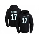 Nike Philadelphia Eagles #17 Alshon Jeffery Black Name & Number Pullover NFL Hoodie