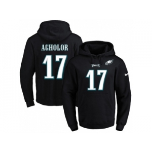 Nike Philadelphia Eagles #17 Nelson Agholor Black Name & Number Pullover NFL Hoodie