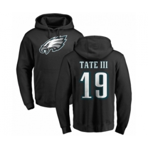 Nike Philadelphia Eagles #19 Golden Tate III Black Name & Number Logo Pullover Hoodie