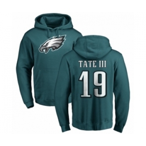 Nike Philadelphia Eagles #19 Golden Tate III Green Name & Number Logo Pullover Hoodie