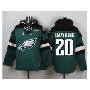 Nike Philadelphia Eagles #20 Brian Dawkins Green Player Pullover Hoodie