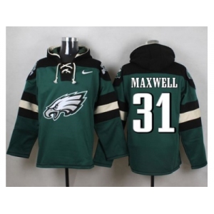 Nike Philadelphia Eagles #31 Byron Maxwell Green Player Pullover Hoodie