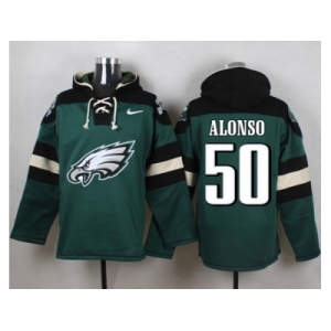 Nike Philadelphia Eagles #50 Kiko Alonso Green Player Pullover Hoodie