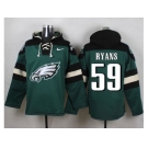 Nike Philadelphia Eagles #59 DeMeco Ryans Green Player Pullover Hoodie