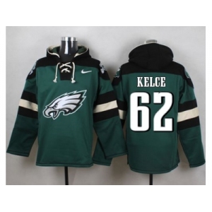 Nike Philadelphia Eagles #62 Jason Kelce Green Player Pullover Hoodie