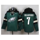 Nike Philadelphia Eagles #7 Sam Bradford Green Player Pullover Hoodie