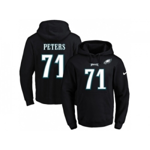 Nike Philadelphia Eagles #71 Jason Peters Black Name & Number Pullover NFL Hoodie