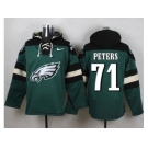 Nike Philadelphia Eagles #71 Jason Peters Green Player Pullover Hoodie