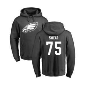 Nike Philadelphia Eagles #75 Josh Sweat Ash One Color Pullover Hoodie