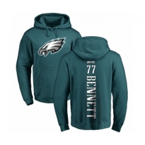 Nike Philadelphia Eagles #77 Michael Bennett Green Backer Pullover Hoodie