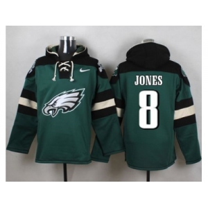 Nike Philadelphia Eagles #8 Donnie Jones Green Player Pullover Hoodie