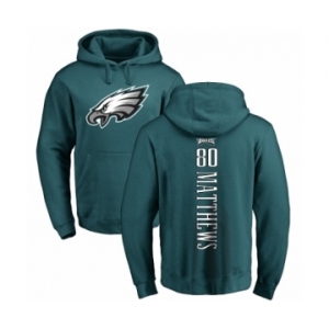 Nike Philadelphia Eagles #80 Jordan Matthews Green Backer Pullover Hoodie