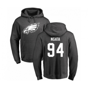 Nike Philadelphia Eagles #94 Haloti Ngata Ash One Color Pullover Hoodie