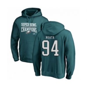 Nike Philadelphia Eagles #94 Haloti Ngata Green Super Bowl LII Champions Pullover Hoodie