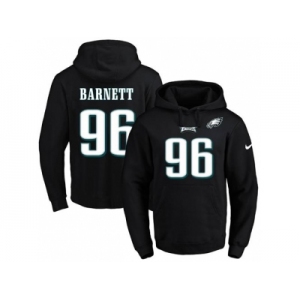 Nike Philadelphia Eagles #96 Derek Barnett Black Name & Number Pullover NFL Hoodie