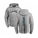 Philadelphia Eagles #51 Zach Brown Ash Backer Pullover Hoodie