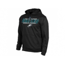 Philadelphia Eagles Majestic Black Synthetic Hoodie Sweatshirt