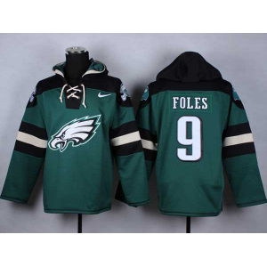 nike nfl jerseys philadelphia eagles #9 foles black-green-1[pullover hooded sweatshirt]