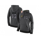 NFL Women's Nike Philadelphia Eagles #13 Nelson Agholor Stitched Black Anthracite Salute to Service Player Performance Hoodie
