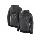 NFL Women's Nike Philadelphia Eagles #17 Alshon Jeffery Stitched Black Anthracite Salute to Service Player Performance Hoodie