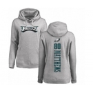 Women's Nike Philadelphia Eagles #80 Jordan Matthews Ash Backer Pullover Hoodie