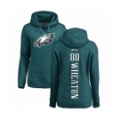 Women's Nike Philadelphia Eagles #80 Markus Wheaton Green Backer Pullover Hoodie