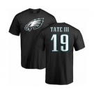 Nike Philadelphia Eagles #19 Golden Tate III Black Name & Number Logo T-Shirt