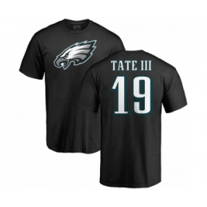 Nike Philadelphia Eagles #19 Golden Tate III Black Name & Number Logo T-Shirt