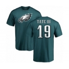 Nike Philadelphia Eagles #19 Golden Tate III Green Name & Number Logo T-Shirt