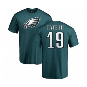 Nike Philadelphia Eagles #19 Golden Tate III Green Name & Number Logo T-Shirt