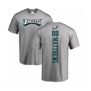 Nike Philadelphia Eagles #80 Jordan Matthews Ash Backer T-Shirt