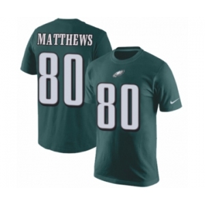 Nike Philadelphia Eagles #80 Jordan Matthews Green Rush Pride Name & Number T-Shirt