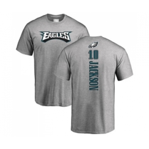 Philadelphia Eagles #10 DeSean Jackson Ash Backer T-Shirt