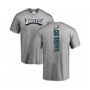 Philadelphia Eagles #51 Zach Brown Ash Backer T-Shirt